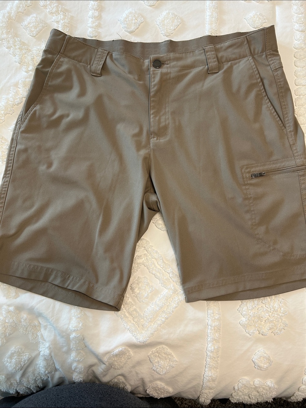 ZeroXposur Men's Hybrid Shorts in Taupe